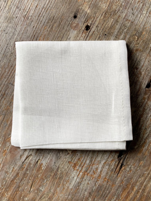 Linen Handkerchief-white