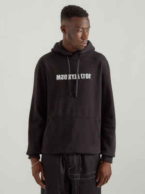 Hoodie With Mirror Logo In Black