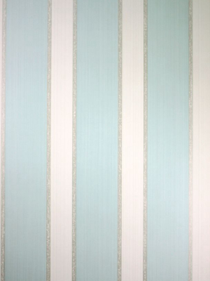 Portland Wallpaper In Turquoise And Beige From The Strand Collection By Osborne & Little