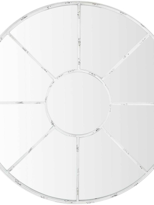 Joslyn Mirror Distressed White