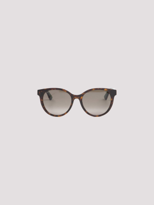 Gucci Eyewear Web-stripe Detailed Sunglasses