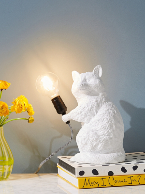 Raccoon Table Lamp