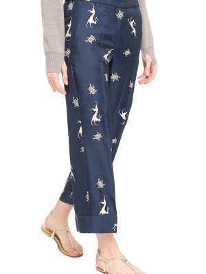 's Max Mara Sansa Printed Trousers