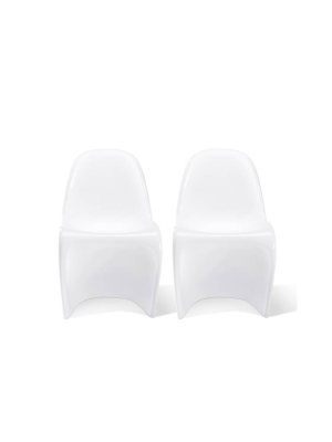 Set Of Two Fiberglass Classic Panton Chairs