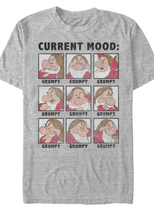 Men's Snow White And The Seven Dwarves Grumpy Current Mood T-shirt