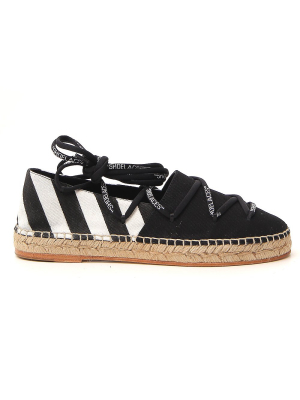 Off-white Diag Lace-up Espadrilles