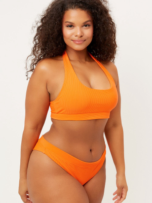 Stevie Halter Scoop Bikini Top - Marmalade