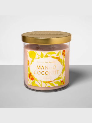 15.1oz Glass Jar 2-wick Candle Mango Coconut - Opalhouse™