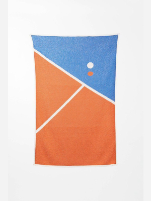 Tennis 1 Cotton Beach Towels / Mini Blankets By Gabriel Nazoa