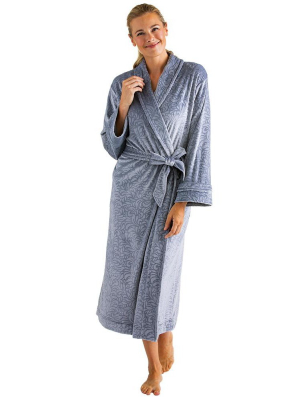 Softies Women's Floral Embossed Serenity Robe