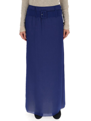 Prada Belted Maxi Skirt