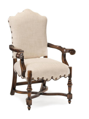 French Linen Dining Armchair