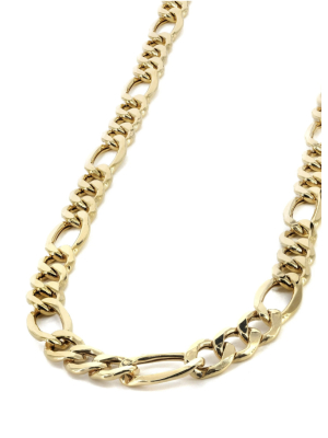 18k Solid Gold Figaro Chain (4.5 Mm)