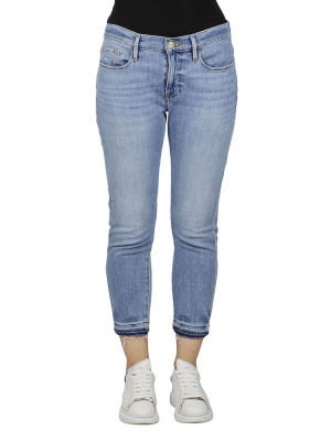 Frame Low-rise Skinny Cropped Jeans