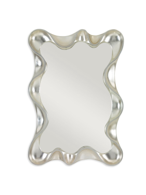 Scalloped Mirror - Silver