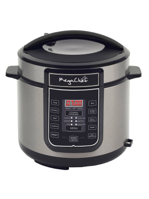 Megachef 6qt Digital Pressure Cooker - Silver