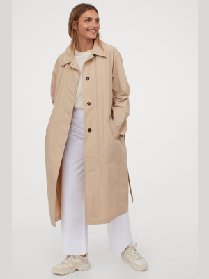 Tie Belt Coat