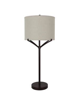 30" Ledger 4 Arm Table Lamp Painted Bronze - Decor Therapy