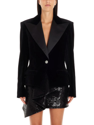 Alexandre Vauthier Embellished Button Single Breasted Blazer