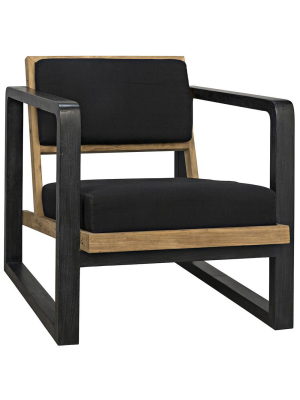 Noir Mala Black Occasional Chair