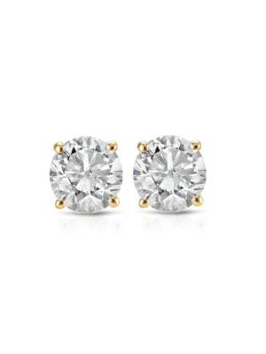 Pompeii3 1/3ct Diamond Studs 14k Yellow Gold