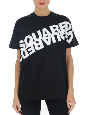 Dsquared2 Mirrored Logo Print T-shirt