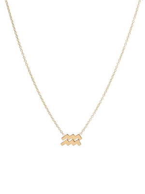 14k Midi Bitty Zodiac Necklace