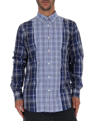 Alexander Mcqueen Two Tone Check Shirt