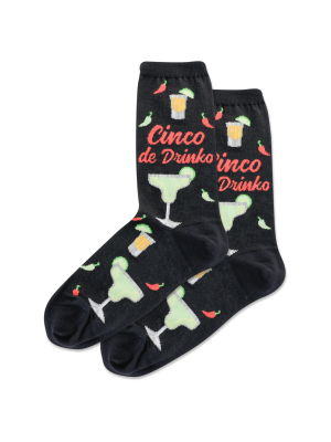 Women's Cinco De Drinko Crew Socks