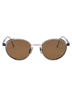 Thom Browne Eyewear Round Frame Sunglasses