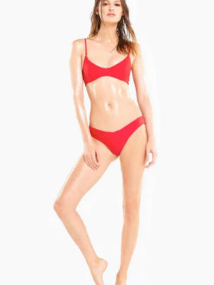 Mia Underwire Bikini Top - Red Flare