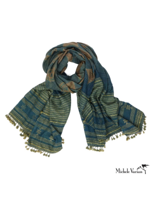 Hand Woven Textile Scarf Or Throw 05