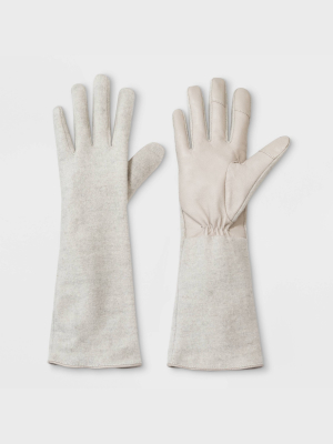 Women's Wool/leather Combo Gloves - A New Day™ One Size