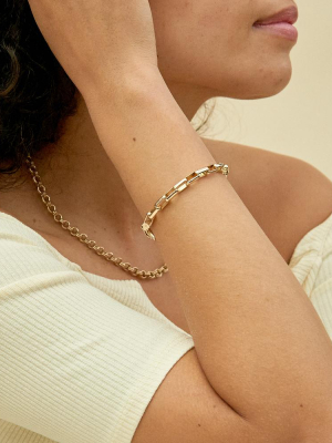 Anchor Chain Bracelet - Gold