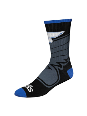 Nhl St. Louis Blues Tone Black Crew Socks