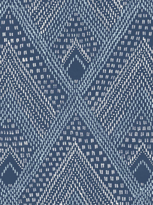 Panama Boho Diamonds Wallpaper In Coastal Blue From The Boho Rhapsody Collection By Seabrook Wallcoverings