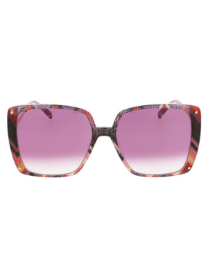 Missoni Squared Framed Sunglasses