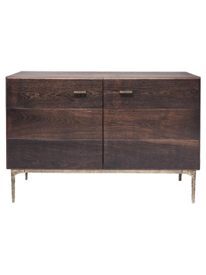 Kulu Seared Wood Sideboard Cabinet