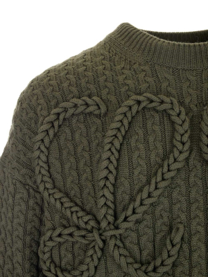 Loewe Anagram Cable Knitted Jumper