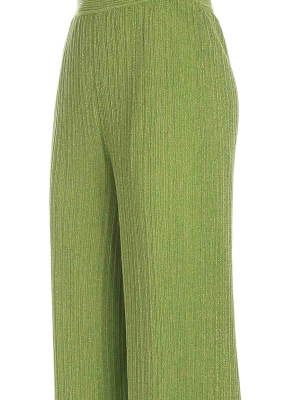 M Missoni Pleated High-waisted Pants