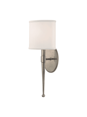 Madison 1 Light Wall Sconce Historic Nickel