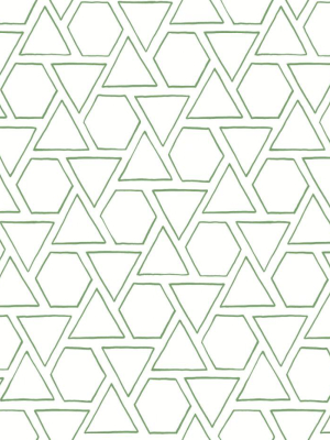 Sun Shapes Wallpaper In Greenery From The Beach House Collection By Seabrook Wallcoverings