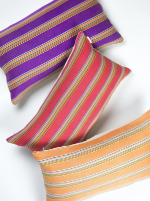 Archive New York Vintage Zacualpa Rainbow Stripe Pillow