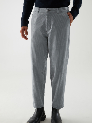 Organic Cotton Cropped Corduroy Pants