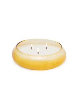 Golden Bubble Glass Candle Bowl - Whiskey & Sequoia