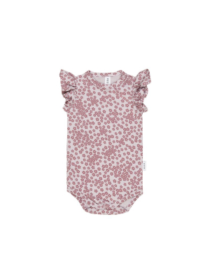 Huxbaby Floral Frill Onesie - Lilac