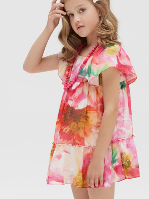 Vibrant Floral Summer Dress