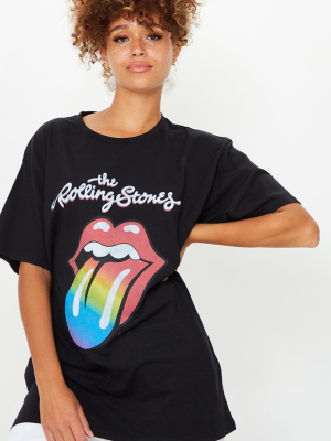 Black Rolling Stones T Shirt