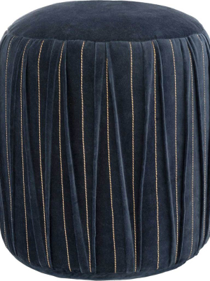 Veronica Pouf Dark Blue