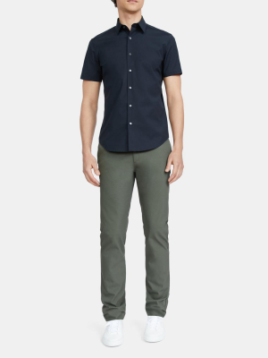 Sylvain Short-sleeve Shirt In Stretch Cotton